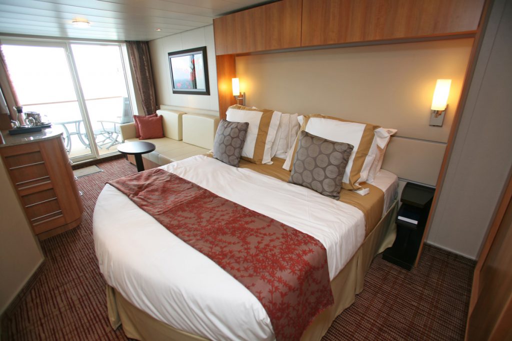 Room on cruise with balcony